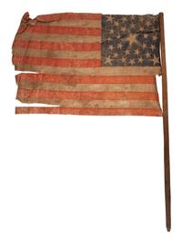 [FLAGS]. 30-star American parade flag. Ca 1848-1850.