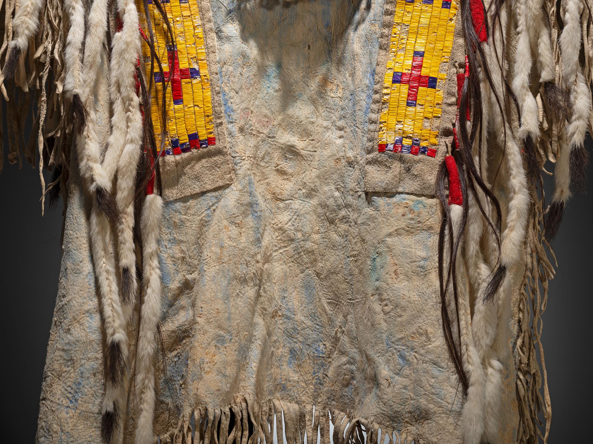 Sioux Quilled and Beaded Hide Shirt