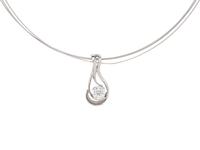 WHITE GOLD AND DIAMOND PENDANT/NECKLACE