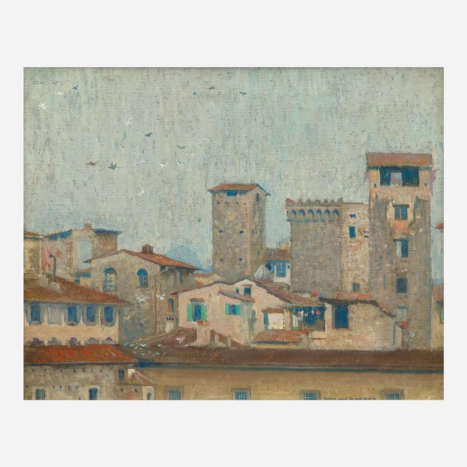 Daniel Garber (American, 1880–1958) Roof Tops, Florence
