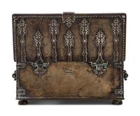 A Danish Cast Bronze Table Casket Commemorating the Battle of Lyndanisse
