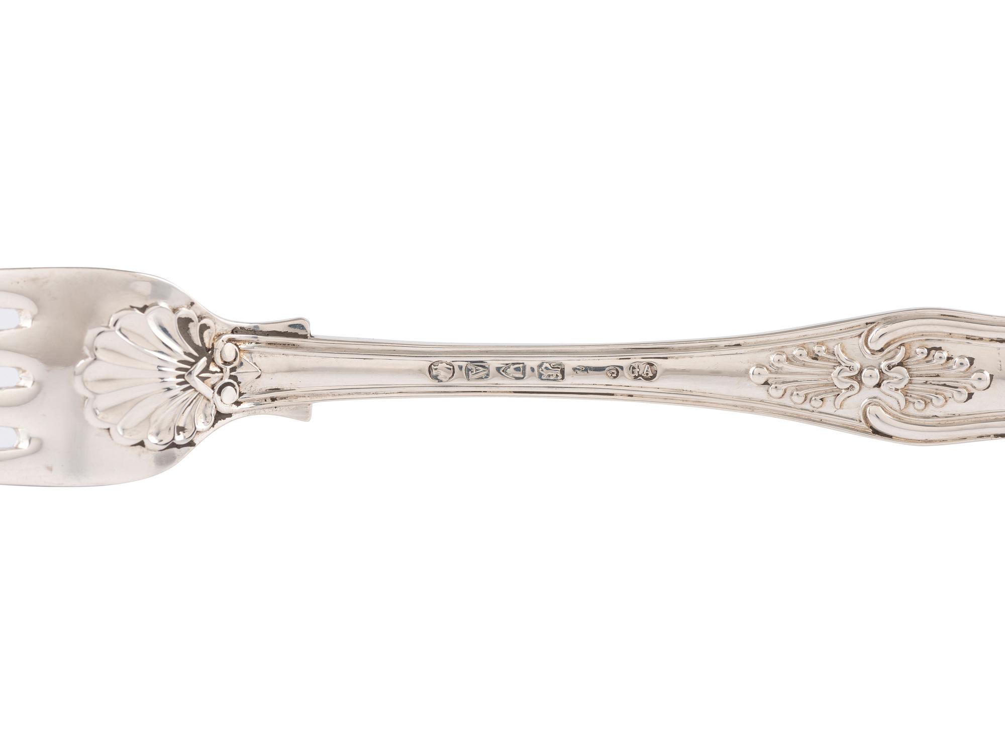 A Group of English Silver 'Kings Pattern' Flatware