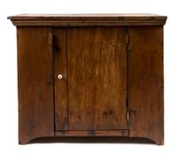 An American Pine Cupboard Height 40 x width 46 x depth 18 inches. — 19TH CENTURY