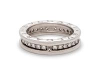 BVLGARI, WHITE GOLD AND DIAMOND 'B.ZERO1' RING