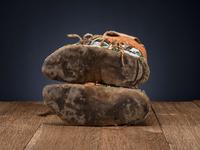 Northern Plains Beaded Hide Moccasins with Leggings