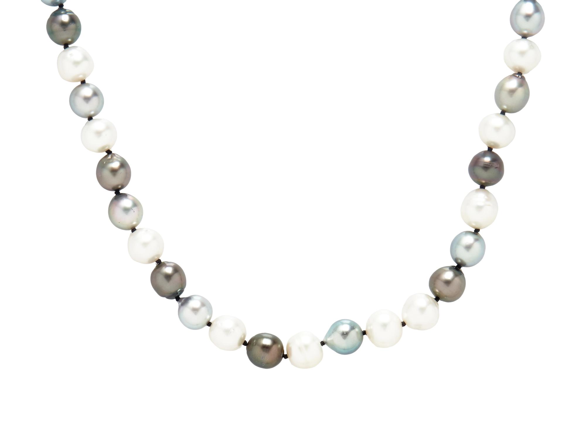 TWO CULTURED PEARL NECKLACES