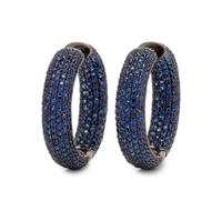 SAPPHIRE HOOP EARRINGS