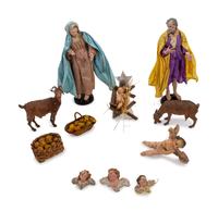 An Italian Creche Nativity Scene