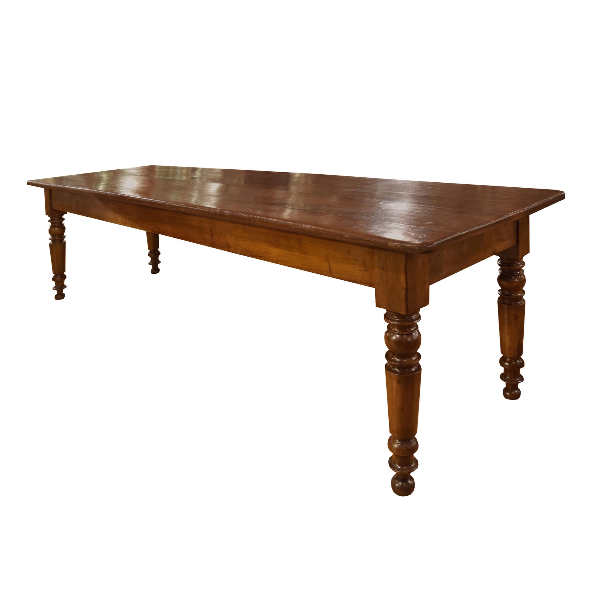 A Harvest Table 101.5" W x 31.5" D x 29.5" H — Italy, 19th Century