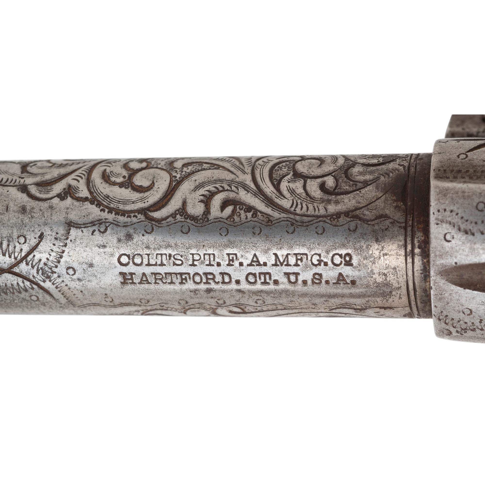 Colt Model 1878 Factory Engraved with Colt Letter
