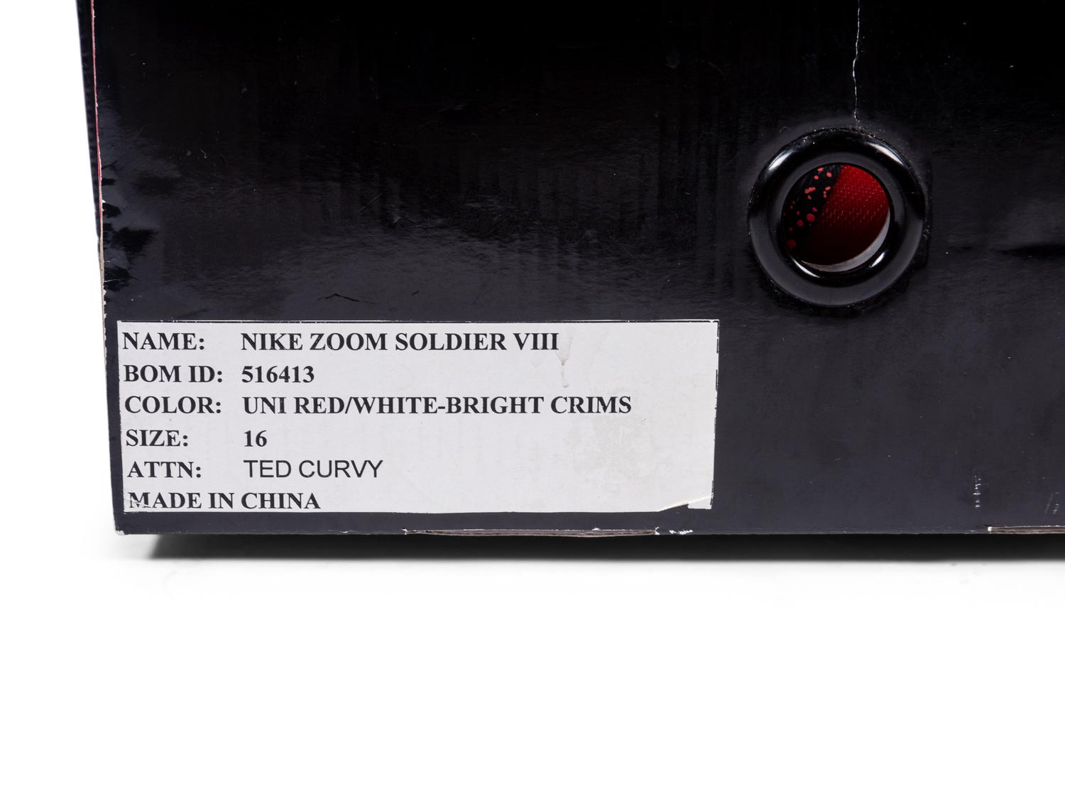 A Pair of 2014 LeBron James Signed Autograph Game Issued Nike Zoom Soldier VIII Shoes (Upper Deck Authenticated),