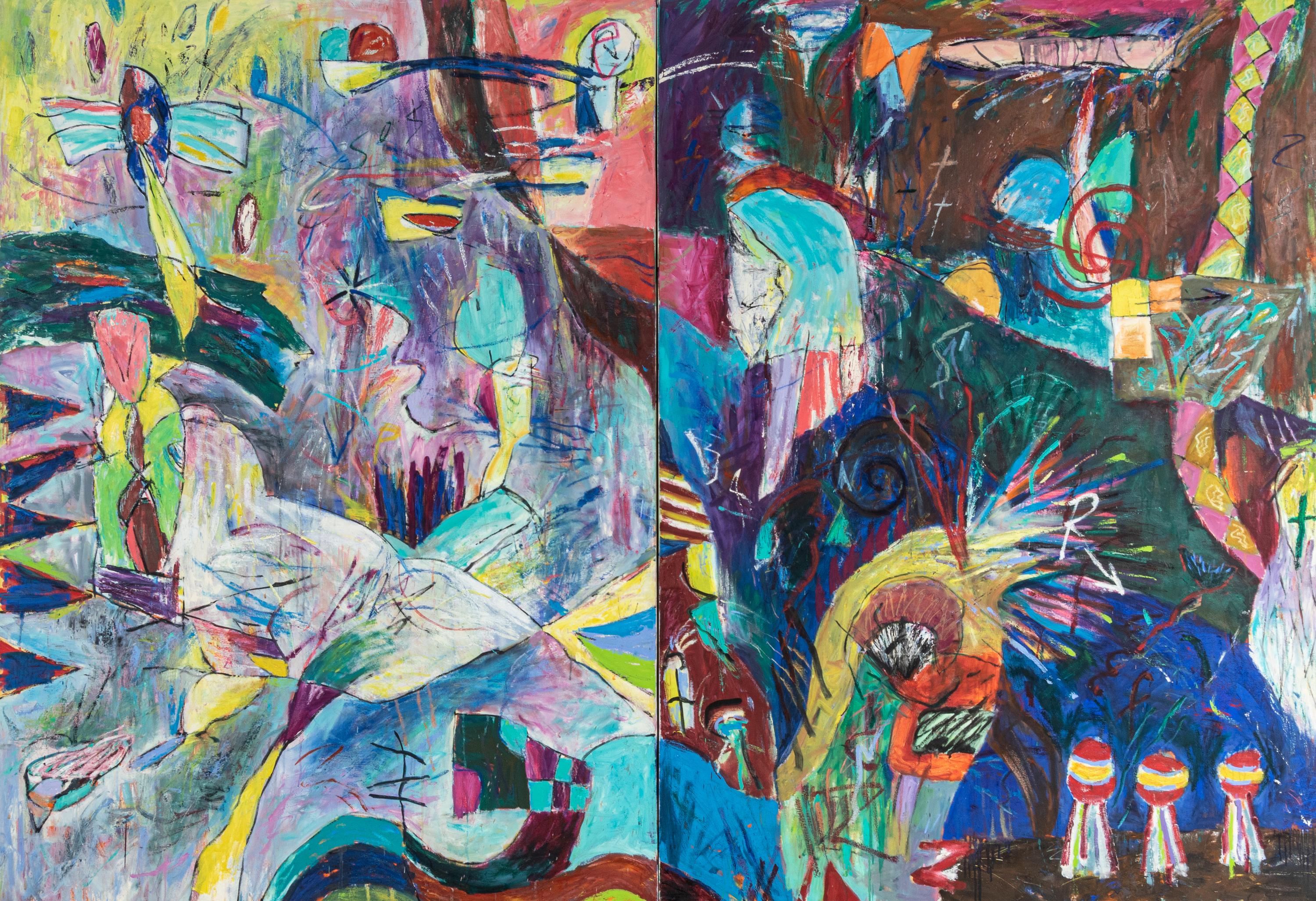 Embryonic Painting (diptych)