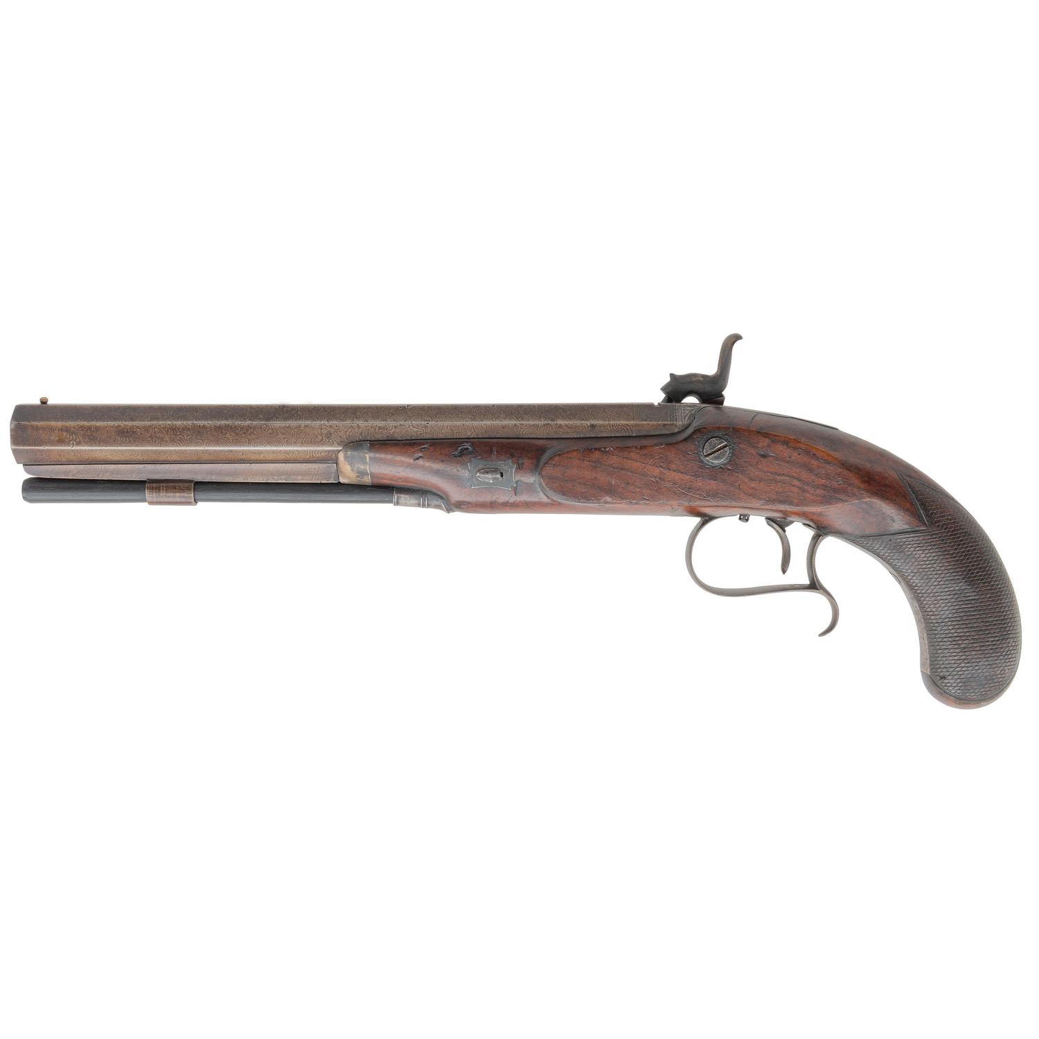 English Percussion Holster Pistol by Smith
