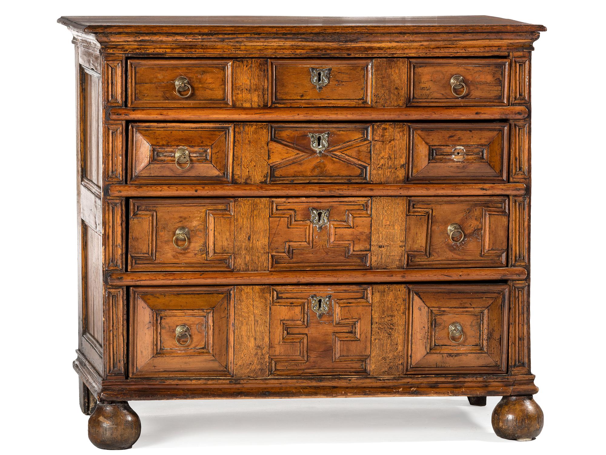 A William and Mary Style Chest of Drawers