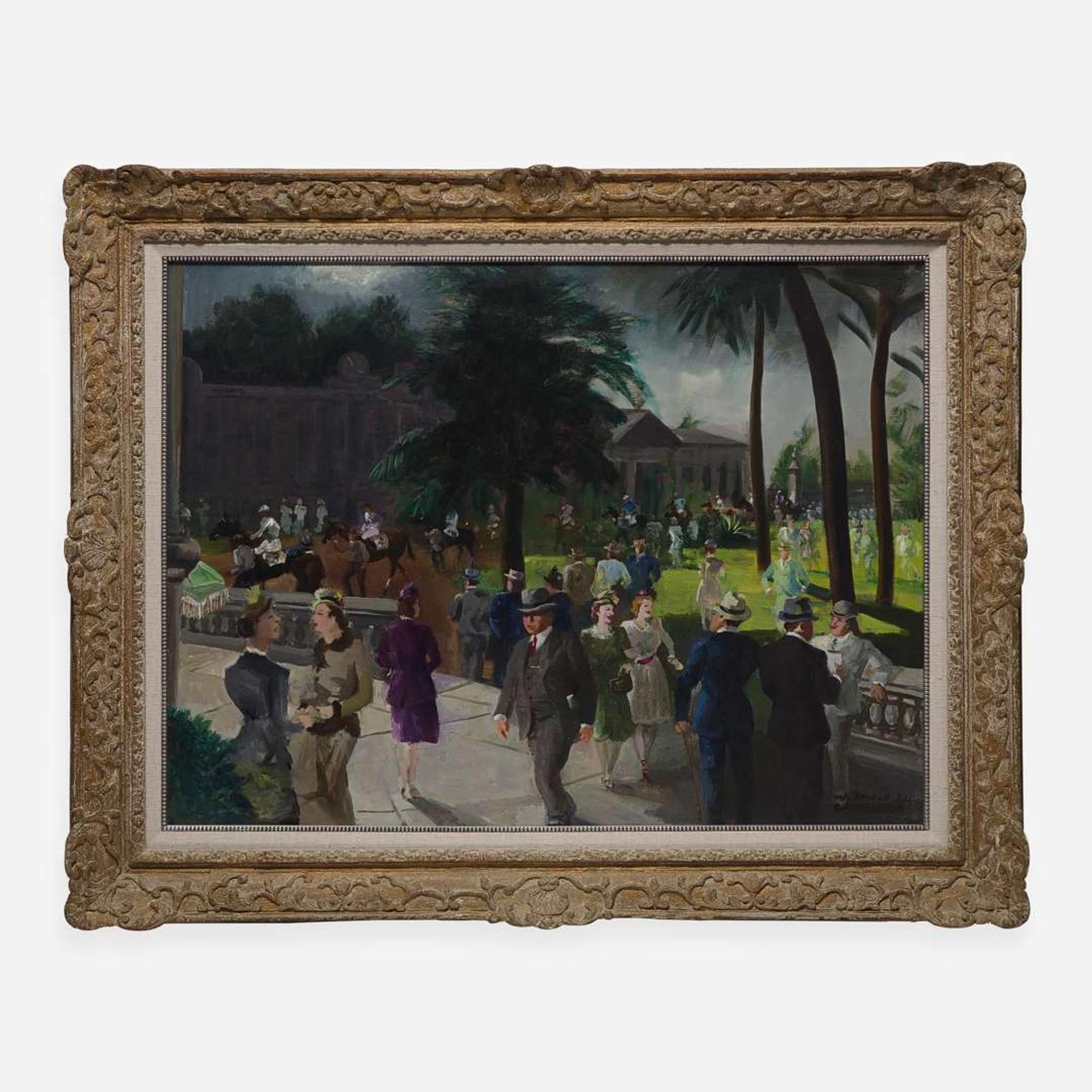 Randall Davey (American, 1887–1964) Hialeah, Going to the Post