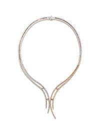 BICOLOR GOLD AND DIAMOND NECKLACE