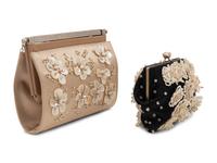 Two Valentino Embellished Satin Frame Purses