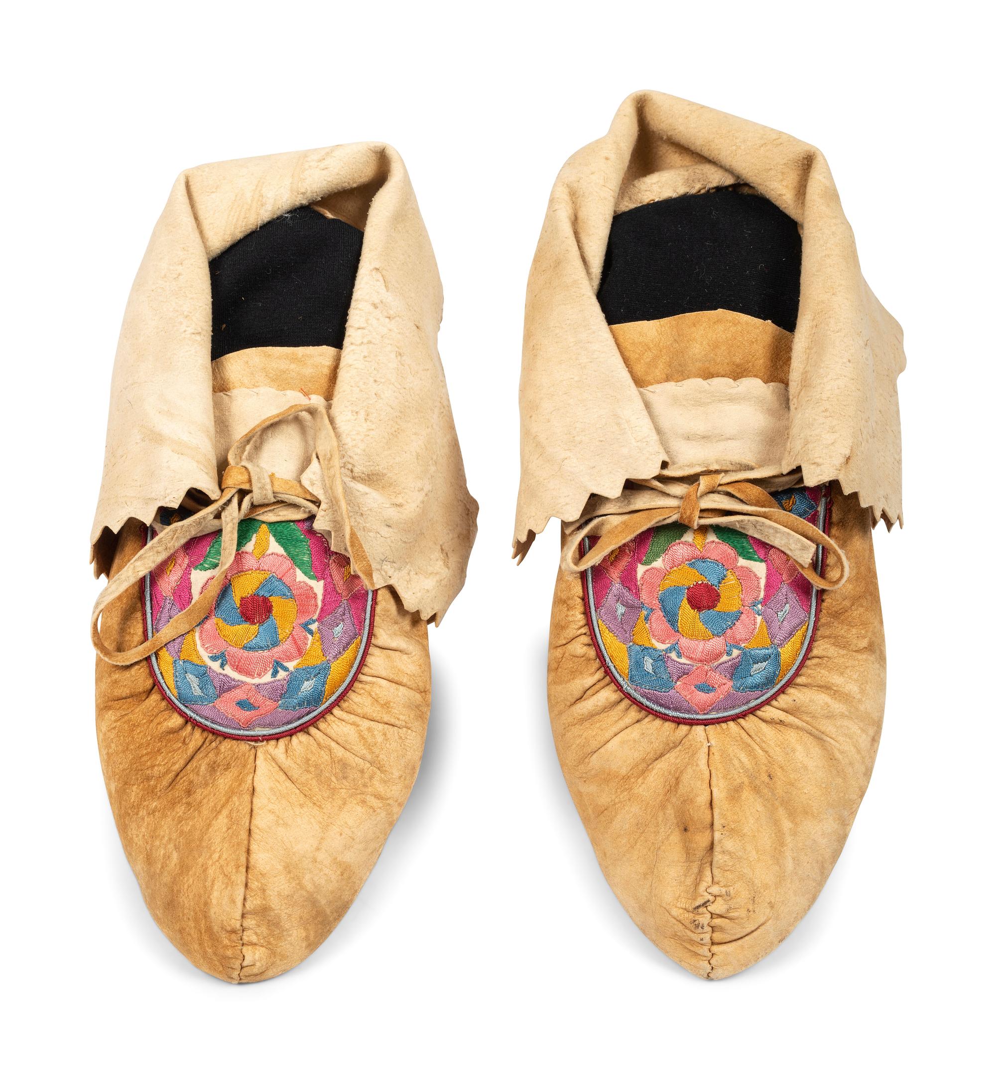 Group of Cree and Menominee Moccasins