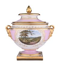 A Flight, Barr and Barr Worcester Porcelain Ice Pail with Cover and Liner