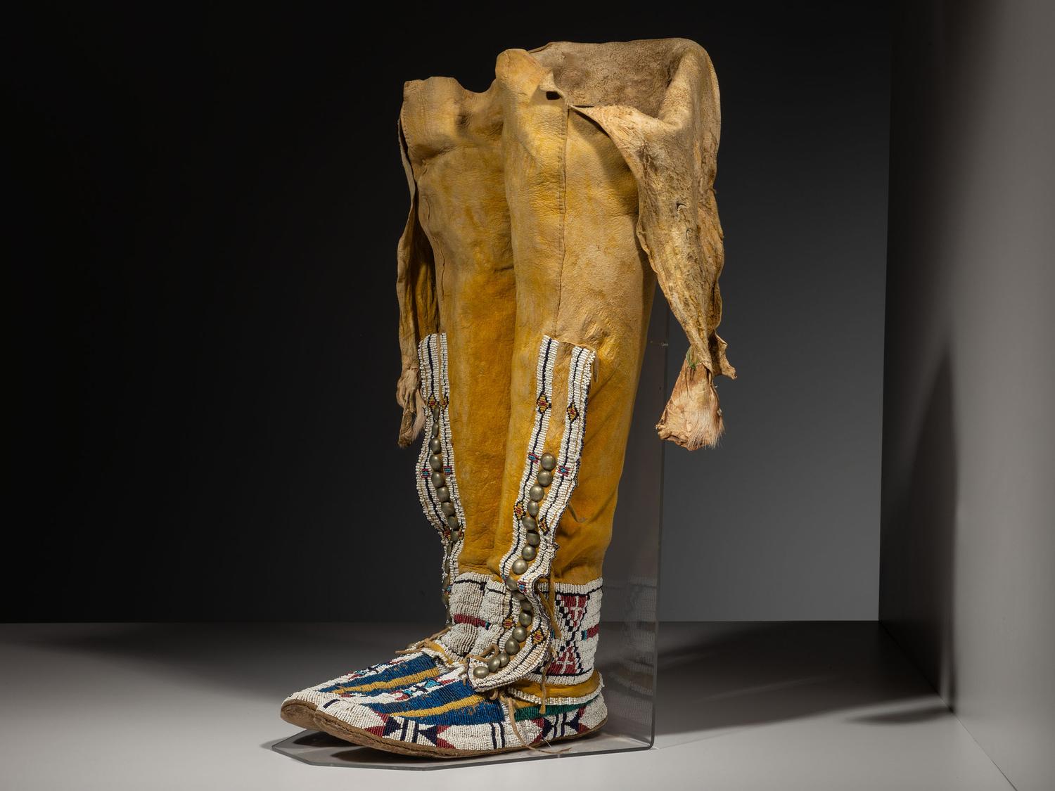 Cheyenne Beaded Leggings and Moccasins