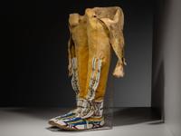 Cheyenne Beaded Leggings and Moccasins