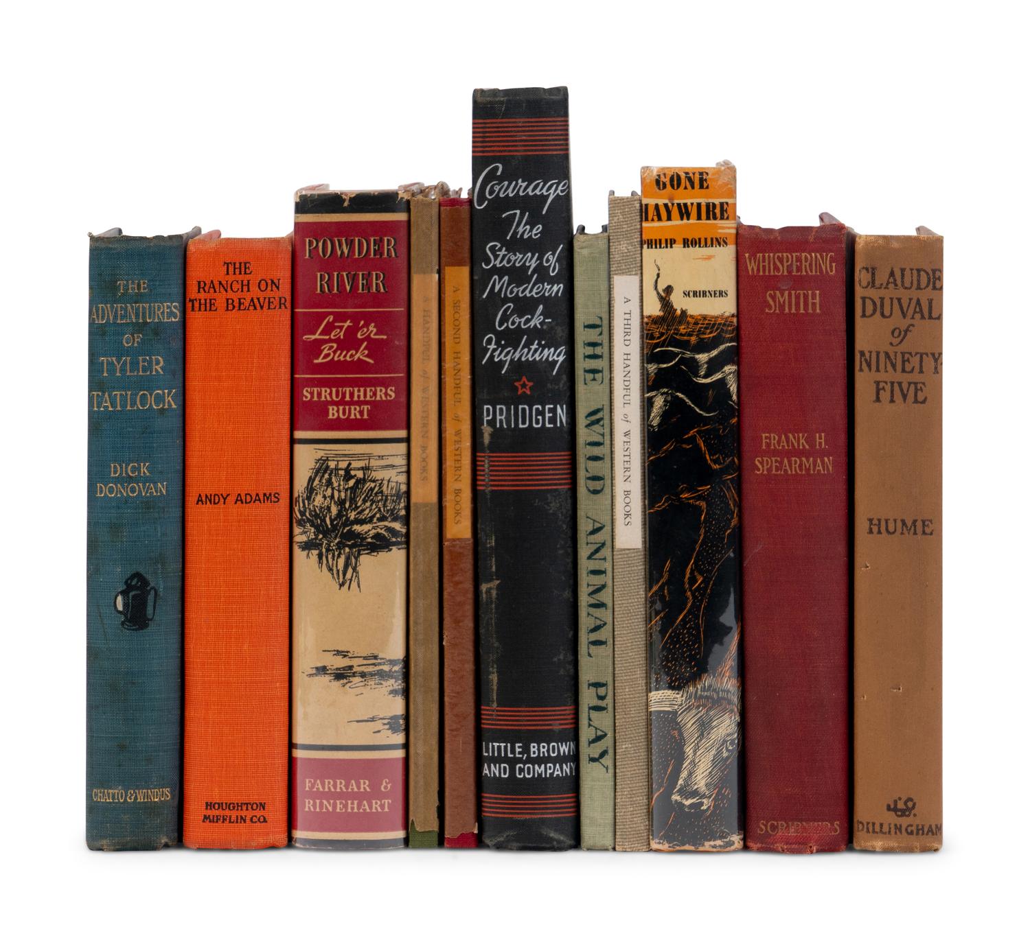 [LITERATURE - WESTERN FICTION]. A group of 57 titles, ALL FIRST EDITIONS, MANY SIGNED, including: