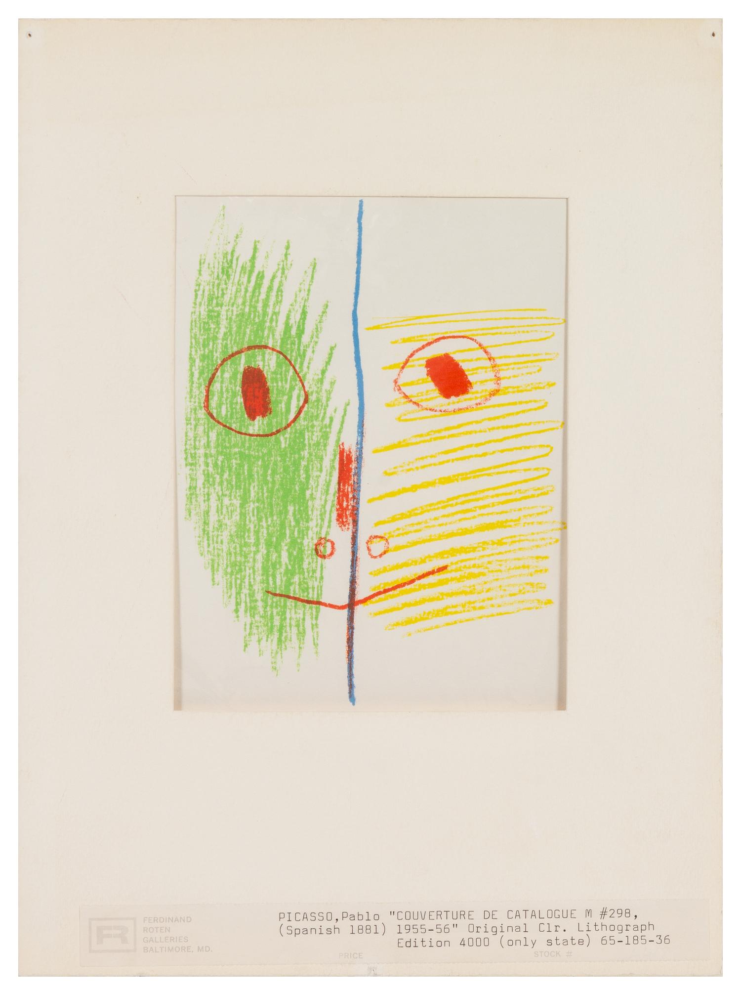 Pablo Picasso (Spanish, 1881–1973) Couverture de Catalogue…