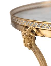 A Pair of Neoclassical Style Gilt Bronze and Marble Side Tables