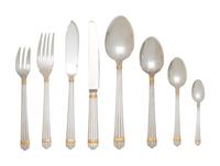 A Christofle Aria Silver-Plate Flatware Service