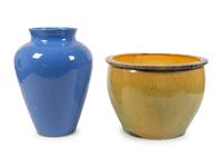 Two Glazed Ceramic Jars