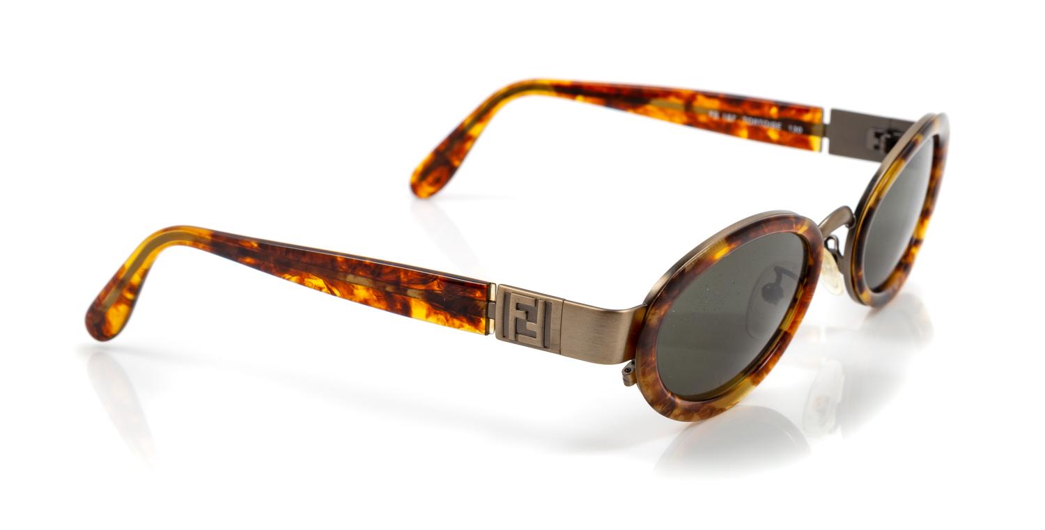 A Pair of Fendi Tortoiseshell Sunglasses,