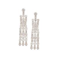 PLATINUM AND DIAMOND EARRINGS