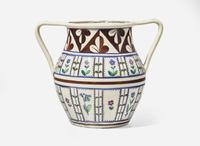 An Alfred and Louise Powell Decorated Wedgwood Queensware Vase, UK, 1920s
