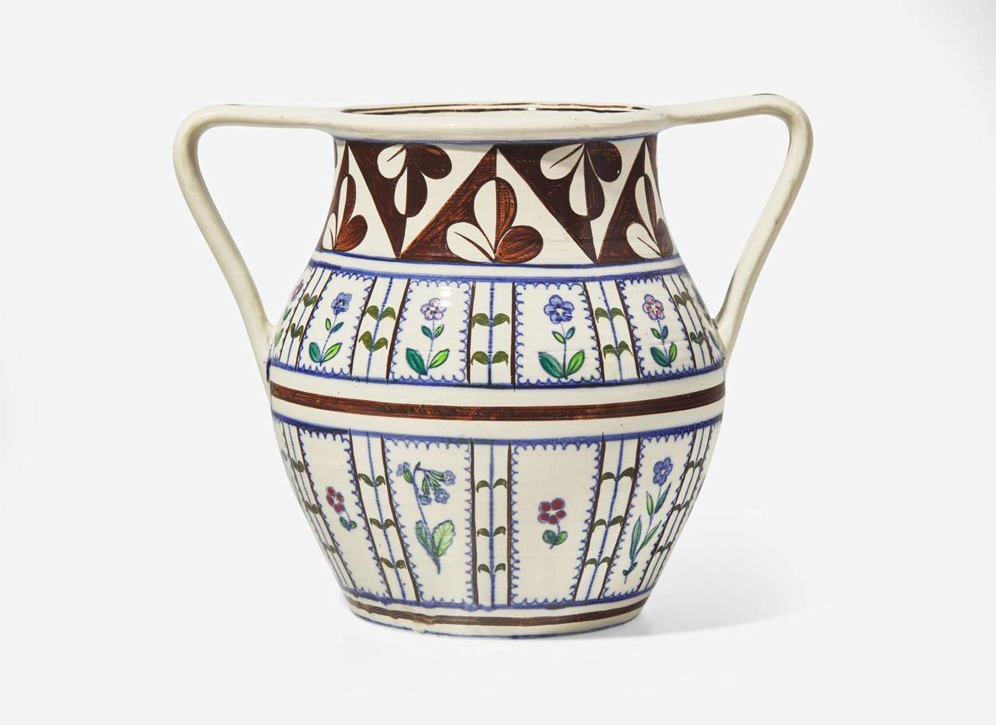 An Alfred and Louise Powell Decorated Wedgwood Queensware Vase, UK, 1920s