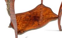 A Louis XV Style Gilt Bronze Mounted Kingwood and Parquetry Writing Table
