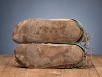 Kiowa Beaded Hide Moccasins