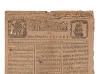 [American Revolution] T he Essex Journal and New Hampshire Packet, December 5, 1775