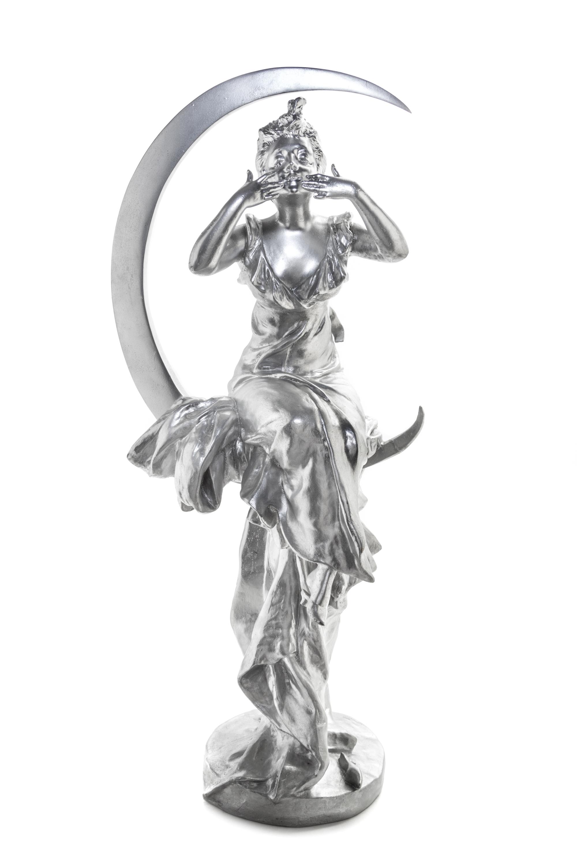 A Continental Silver Painted Cast Metal Figure Height 27 inches. — 20TH CENTURY