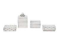 Four Mexican Silver Table Boxes