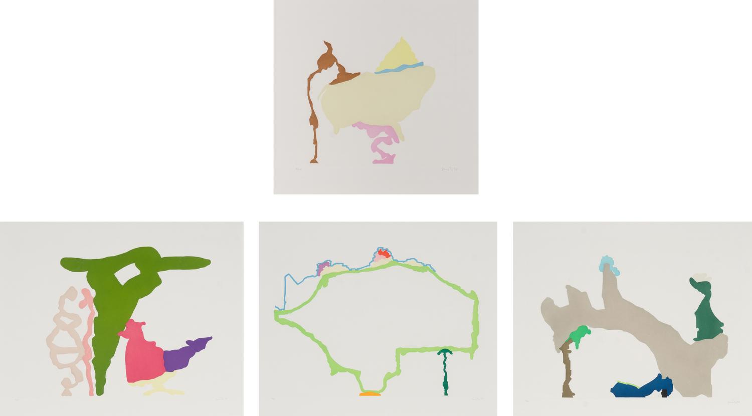 Wistful I, Wistful II, Wistful III, and Wistful IV, 1998