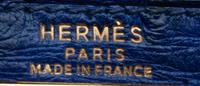 Hermès Navy Ostrich Kelly Bag, 1993