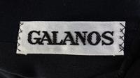 A Galanos Black Evening Dress, No size.