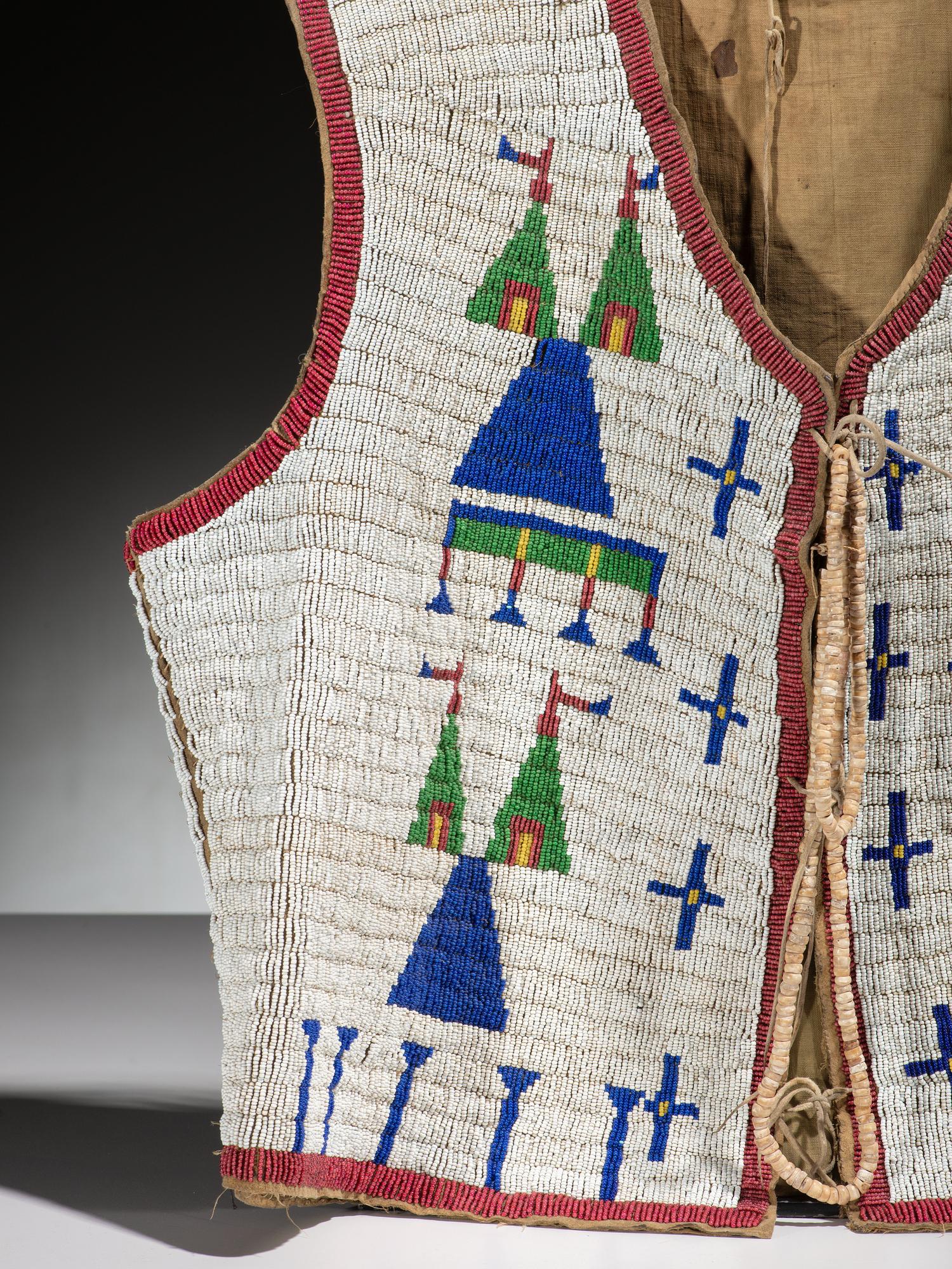Sioux Child's Beaded Hide Vest
