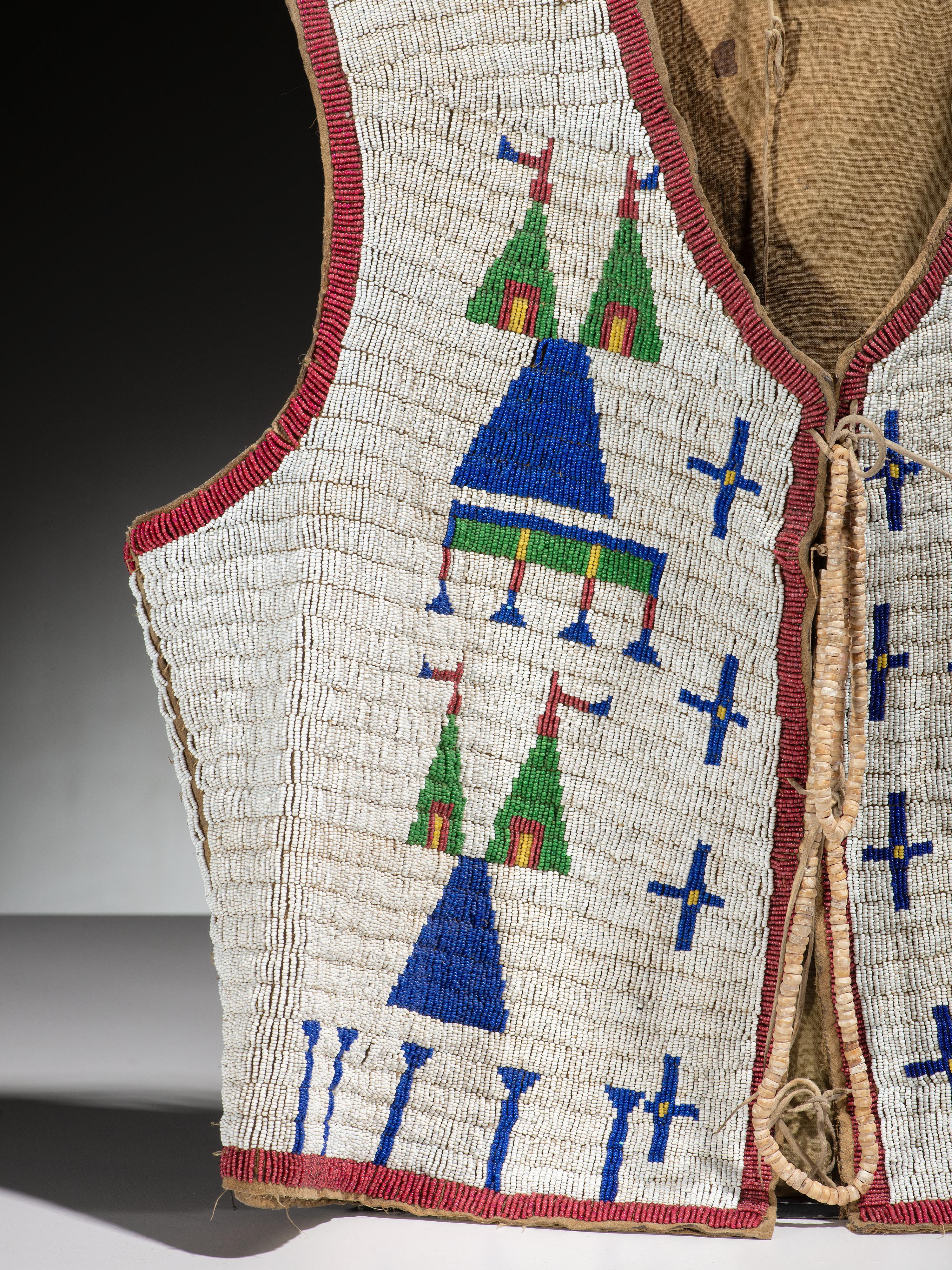 Sioux Child's Beaded Hide Vest
