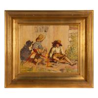Adam Emory Albright (American, 1862–1957) — The Young Wood Cutters