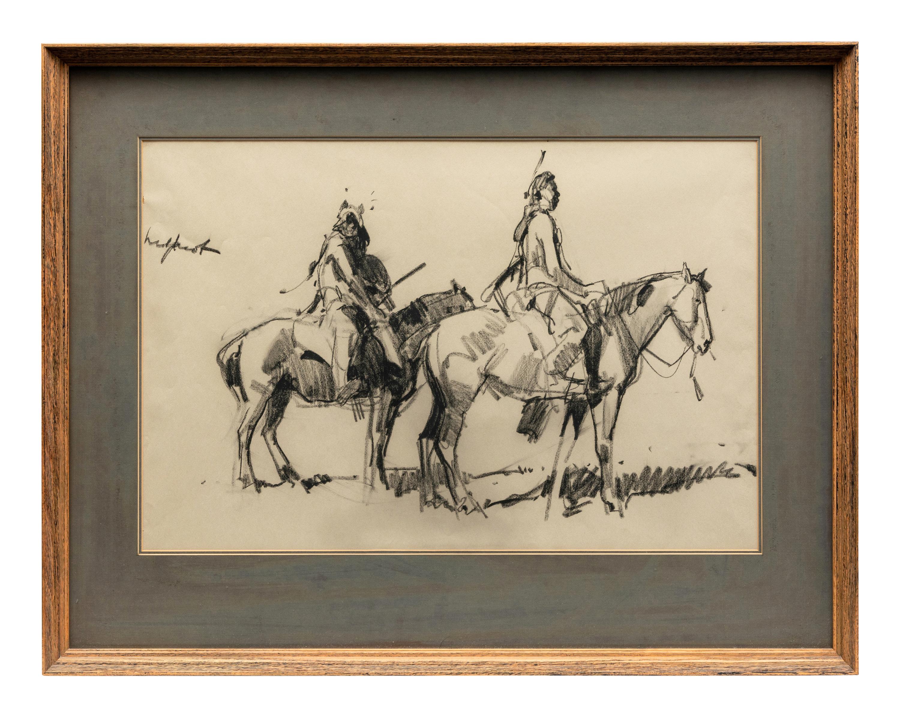 Two Riders on Horseback