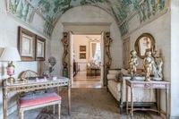 A Louis XVI Style Marble Top Giltwood Center Table