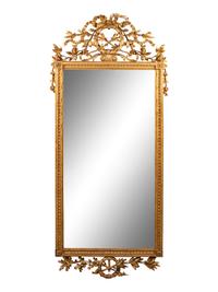 A Louis XVI Style Giltwood Mirror