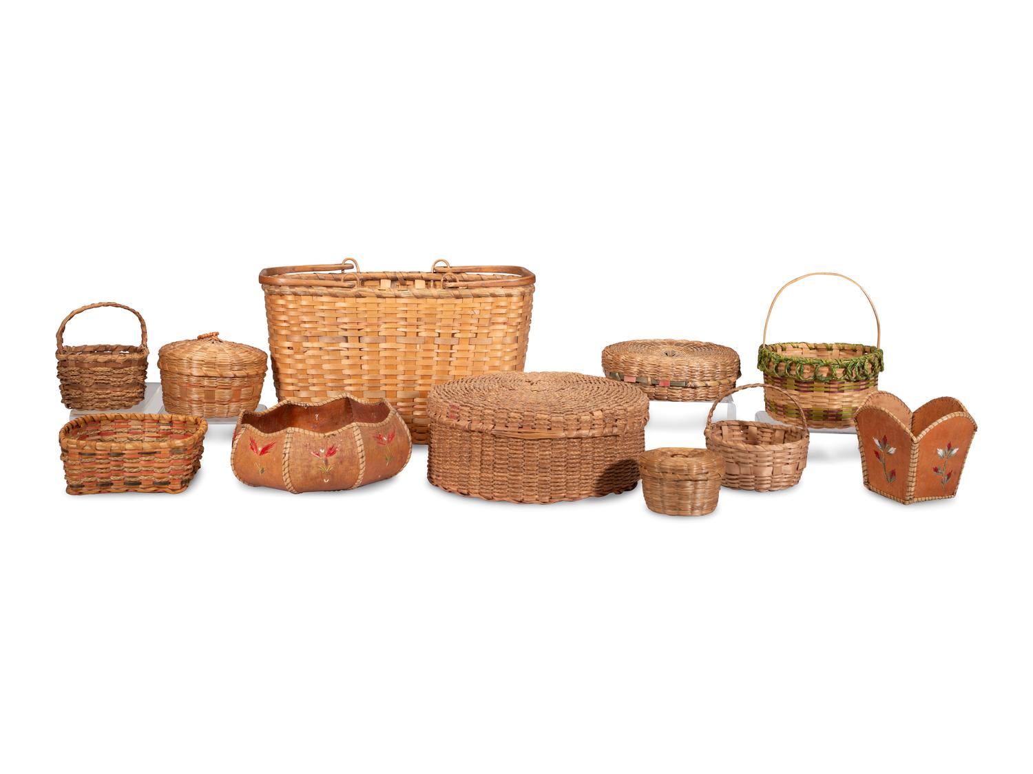 Assortment of Great Lakes Baskets