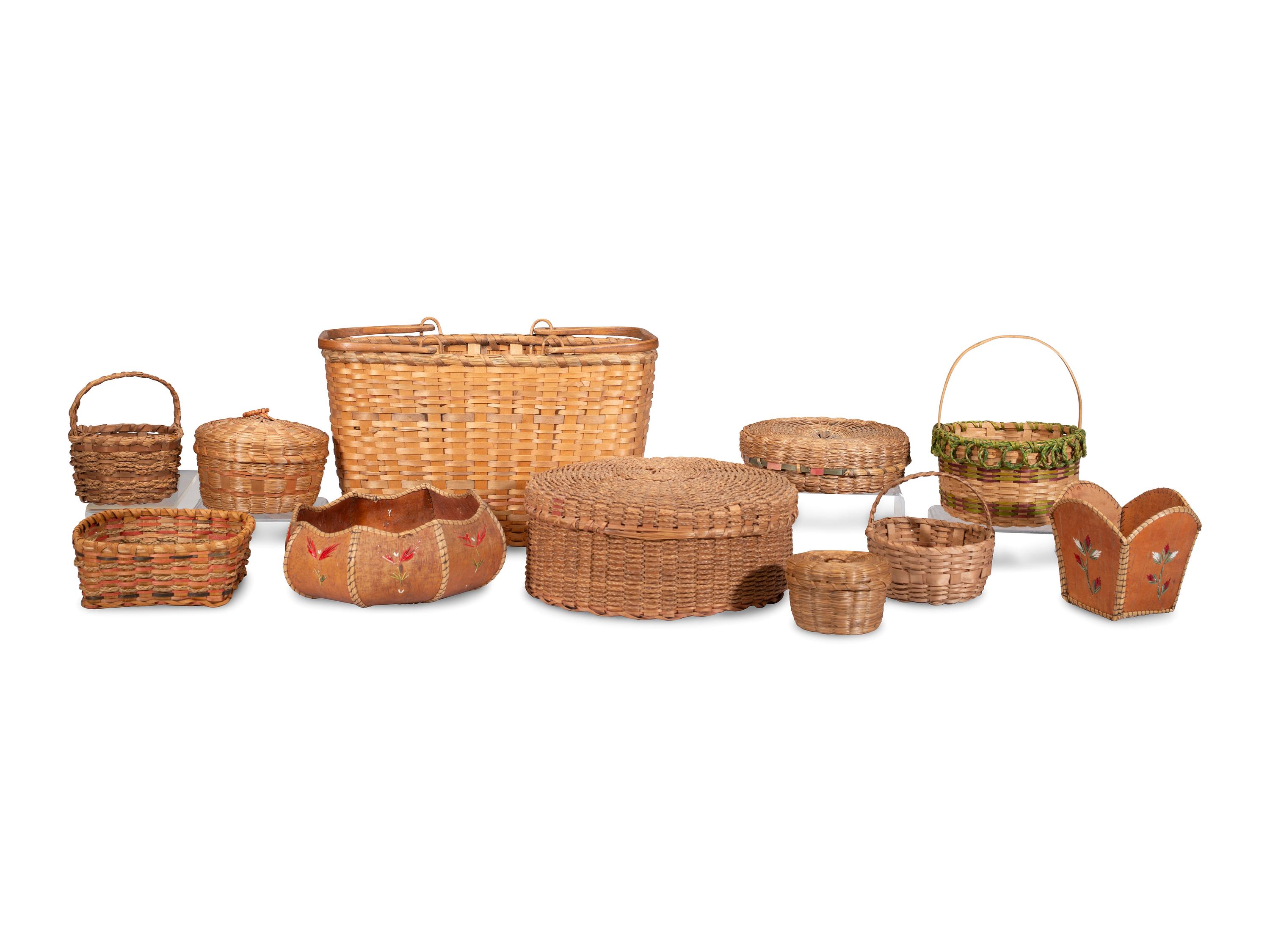 Assortment of Great Lakes Baskets